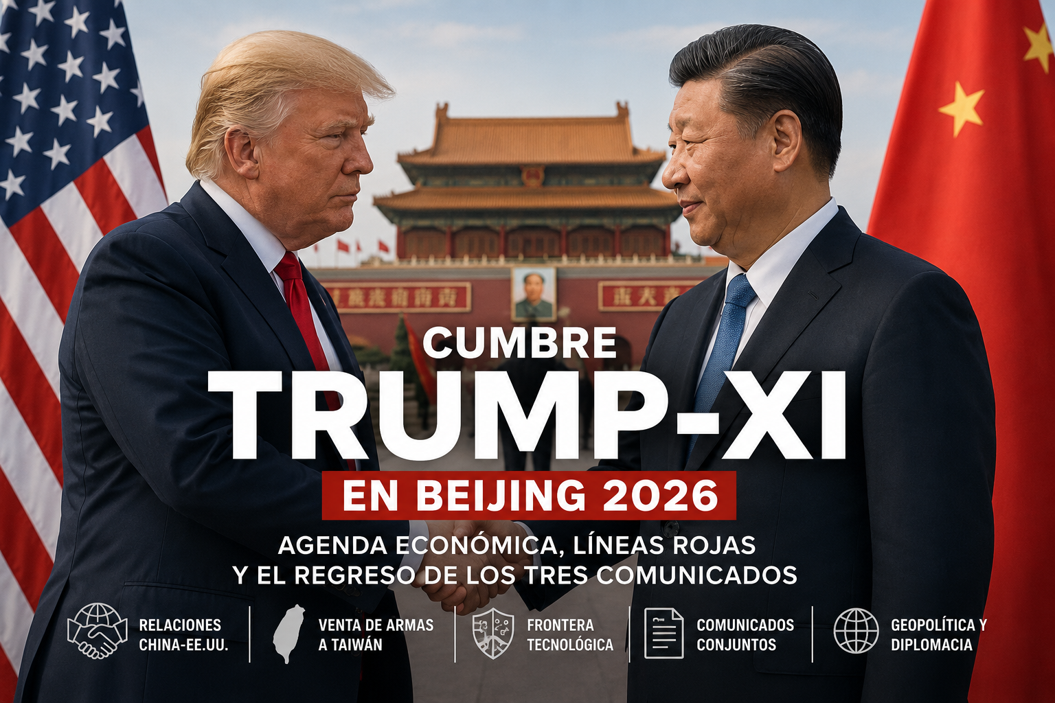 Cumbre Trump-Xi en Beijing 2026: Donald Trump y Xi Jinping durante un encuentro previo en Busan, Corea del Sur, octubre de 2025. Cr&eacute;dito: Xinhua / Reuters.